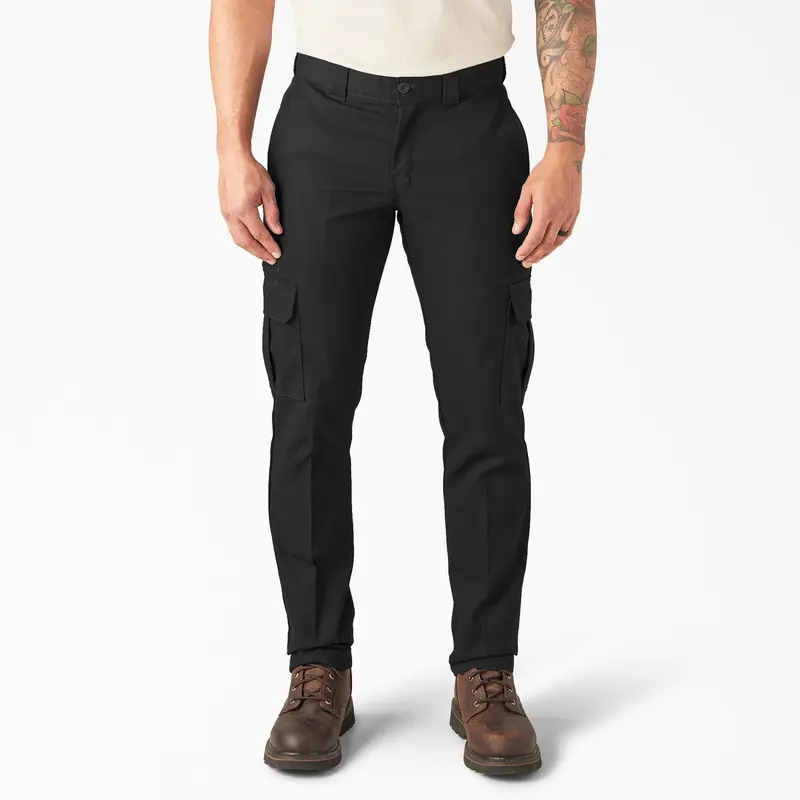 Dickies Men's FLEX Slim Fit Cargo Pants, Workwear Style Trouser Pocket