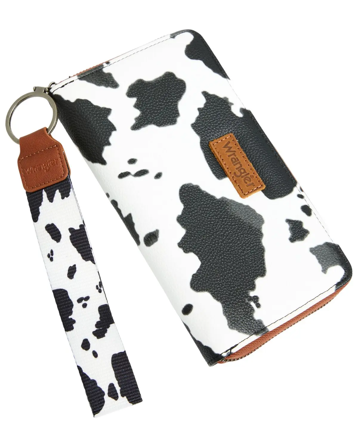 Wrangler Women's Women'S Boot Barn Daisy Cow Print Wallet - Shy03-W006br