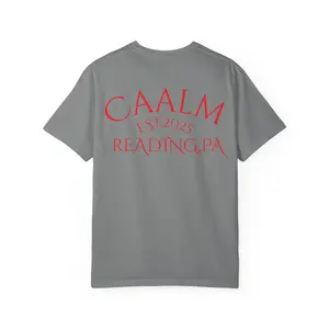 Caalm Unisex Garment-Dyed T-Shirt, Relaxed Fit Tee, Casual Wear, Minimalist Fashion Top, Everyday Essentials, Gift for Friends