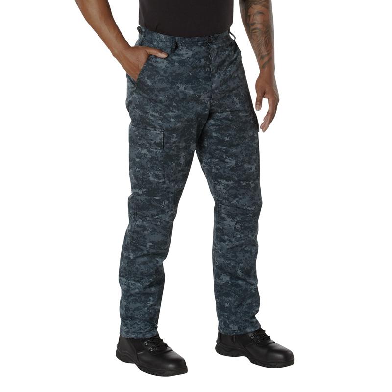 ROTHCO Digital Camo Tactical BDU Pants - Men's & Women's, Adjustable Waist, Zipper Fly, Reinforced Seat & Knees, Drawstring Bottoms, 6 Utility Pockets, Machine Washable - Camouflage ROTHCO Digital Camo Tactical BDU Pants - Men's & Women's, Adjustable Waist, Zipper Fly, Reinforced Seat & Knees, Drawstring Bottoms, 6 Utility Pockets, Machine Washable - Camouflage