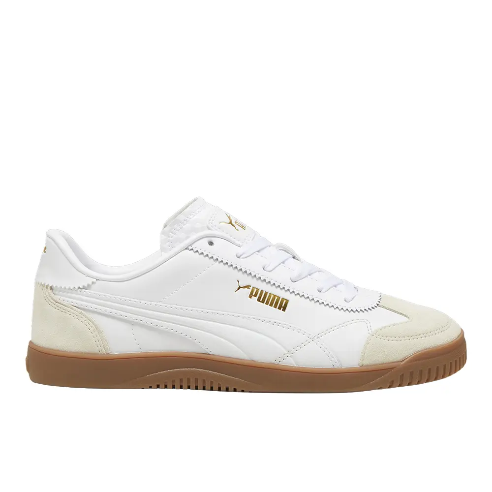 PUMA Mens Club 5V5 Lux Lace Up Sneakers Shoes Casual - Off White, White
