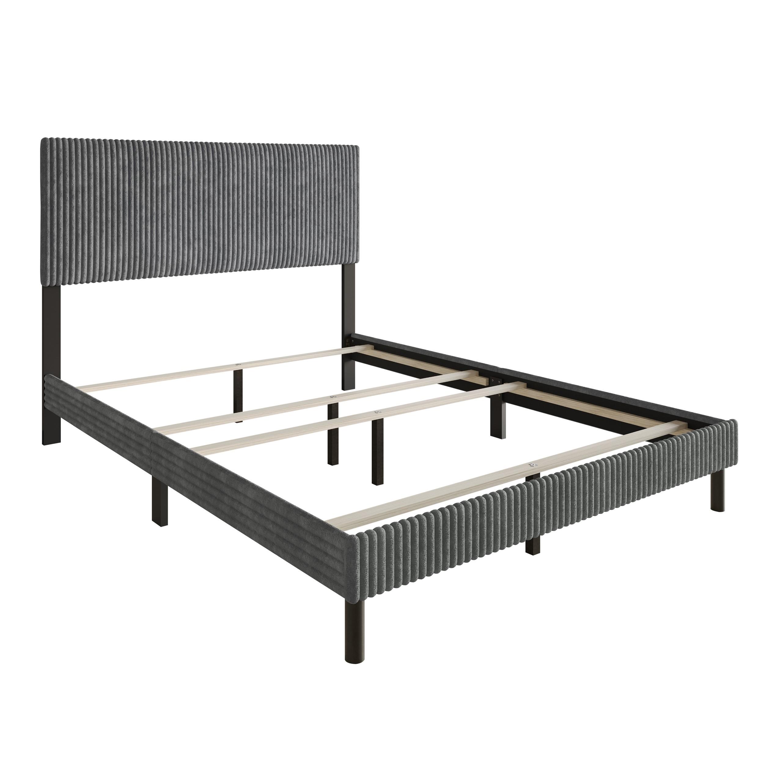 Favorer Osceola Upholstered Panel Bed, Box Spring Require, Comfortable and Stylish Design - Available in Multiple Sizes