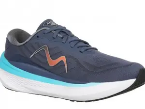 MBT Men's MBT-1000 Lace Up in Navy/Lt Blue Lightweight Trainer with SensorTechnology & Ortholite Insole for Comfort - Closed