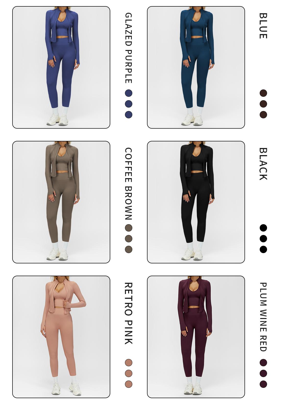 MFVIM Women's Solid Criss Cross Crop Tank Top High Waist Leggings Zip Up Crop Jacket Tracksuit Set Breathable Comfortable Yoga Workout Gym Athletic Activewear Textured Sweatsuit Thermal Lined Sports SpringStatements