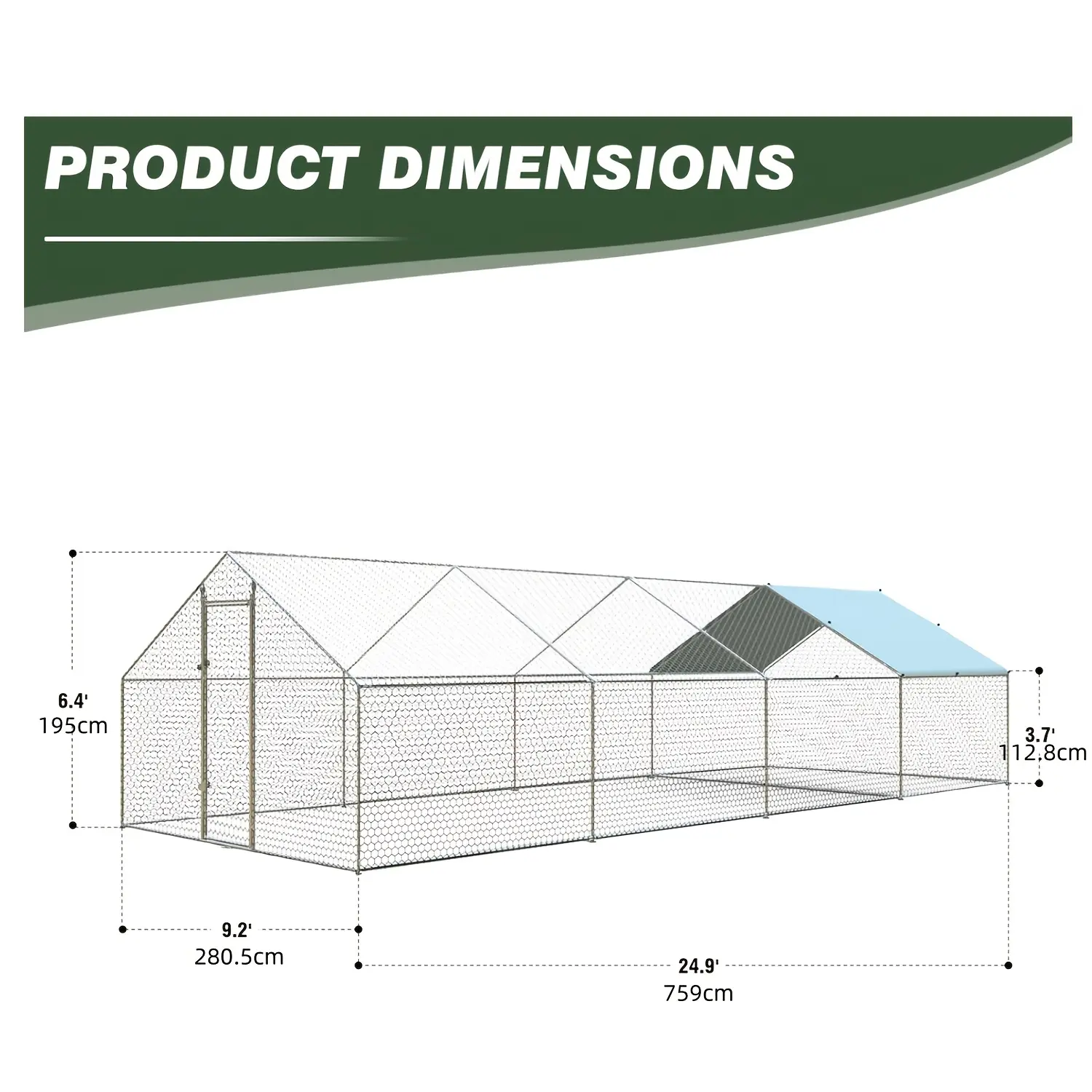 Spire 298.8"L x 114.0"W x 76.8"H