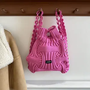 Women’s Knitting Weave Lovely Backpack Daily Casual Accessories Woven Design Chic Bag Perfect for Traveling Daily Wear School Vacation Outdoor Fun