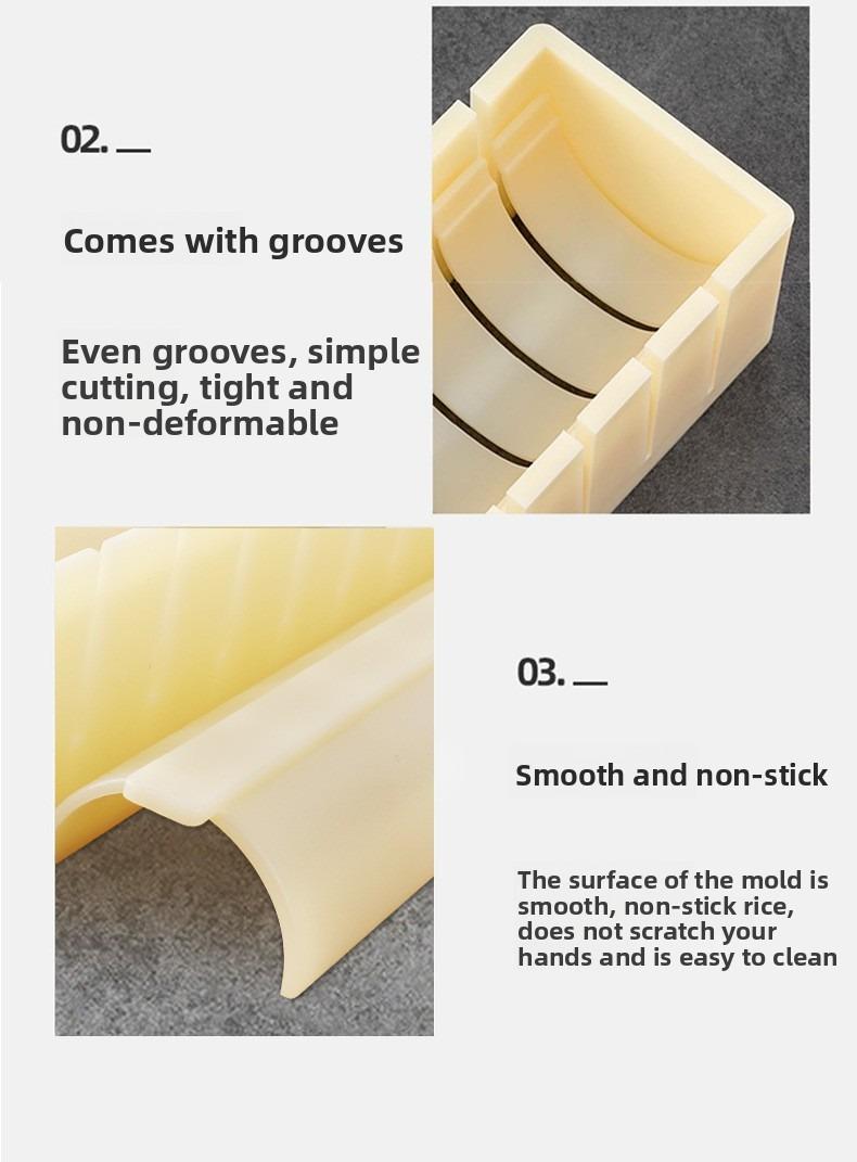 Sushi Mold Household Sushi Tool Set Seaweed Rice Roll Maker Nori Easy Sushi Kit Complete Set for Home Cooking