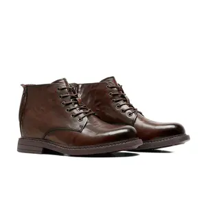 DESAI zipper Business leather British Style Men's leather Shoes Boots Men's Boots DS6518HZ