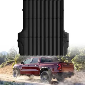 Truck Bed Mat Bed Liner Fit for Chevy Colorado/GMC Canyon 2023 2024 2025 2026 5FT Accessories, Vehicle Truck Bed Liner Custom Fit All Weather Protection TPE Pickup Car Bed Mat， Cars accessories