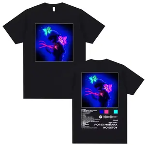 Omar Courtz Por Si Mañana No Estoy 2026 New Album T-Shirt, Hip Hop Pop Graphic Tee Inspired by Album Cover Art, 100% Cotton Music Shirt for Men & Women, Casual Streetwear Outfit for Music Lovers