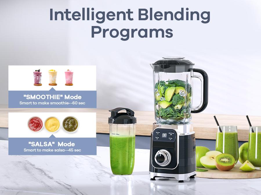 Ganiza Professional Smoothie Blender 1100W Motor 25000 RPM 8 Auto Programs for Frozen Fruits Ice 64 oz Large 12-in-1 Countertop Blender Dishwasher Safe Multifunctional Juicer food processor nutribullet vitamix juicer machine Ganiza Professional Smoothie Blender 1100W Motor 25000 RPM 8 Auto Programs for Frozen Fruits Ice 64 oz Large 12-in-1 Countertop Blender Dishwasher Safe Multifunctional Juicer food processor nutribullet vitamix juicer machine