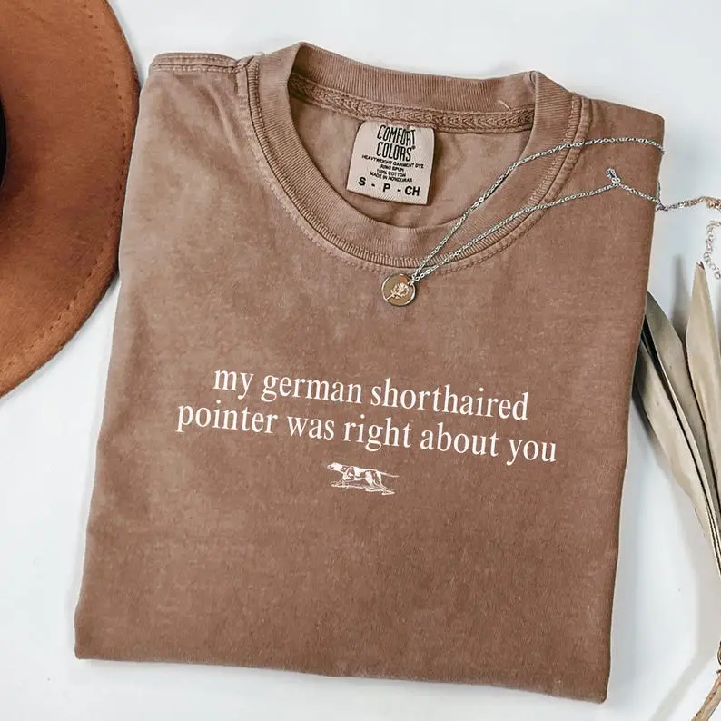 Comfort 1717 T_SHIRT German Shorthaired Pointer Shirt, Personalized GSP Vintage Sporting Club Shirt, German Shorthair Pointer Dog Mom Gift, Pointer Gifts TOP TRENDING