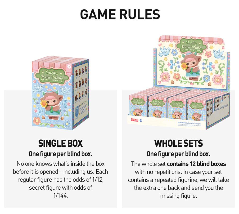 POP MART PUCKY Fairies' Market Series Figures