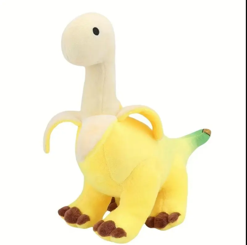 Cute Banana Brontosaurus Design Plush Toy, Lovely Plush Gift, Soft Stuffed Dinosaur Animal Plushie, Cartoon Banana Soft Dinosaur Doll, Home Decoration, Plushies, Stuffed Aninmal Gift, Cuddly Stuffed Animal,