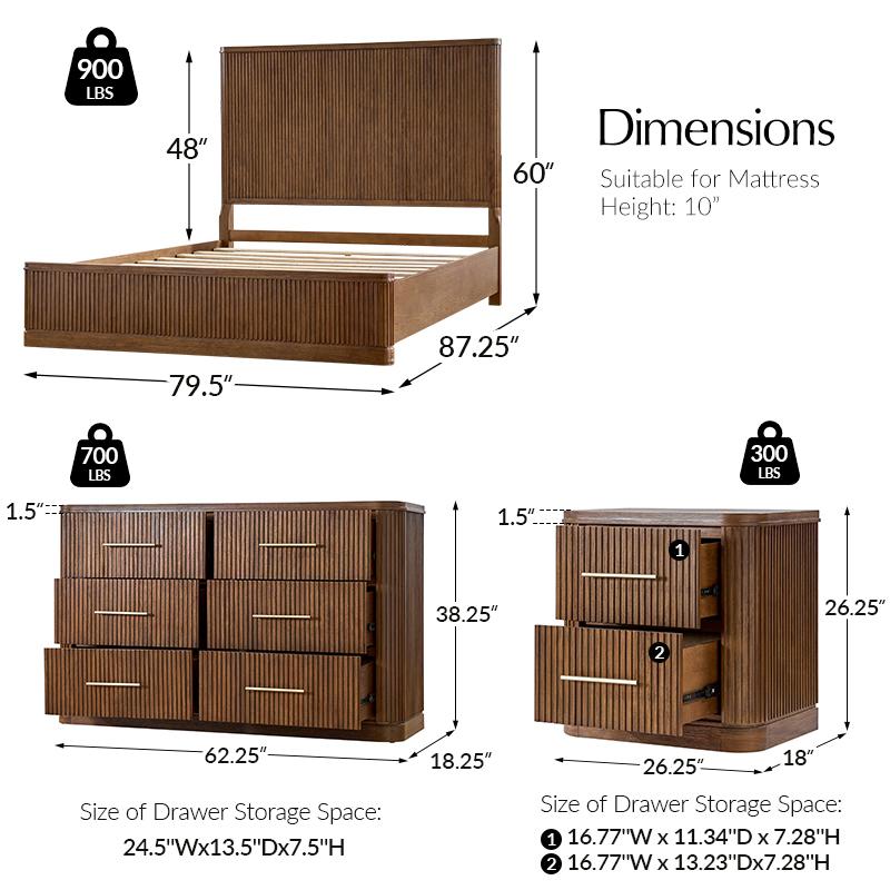 Hulala Bedroom Furniture Sets with Multiple Options