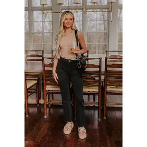 The Vivian High Waist Straight Leg Jean