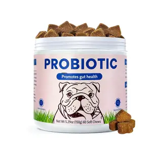 Probiotics for Dogs - Digestive Health & Gut Support Soft Chews - Seasonal Allergy Relief & Immune Boost Supplement - Delicious Pork Flavor (60 Count) and Itch Relief Dog Chews Bundle and Mobility Supplement Bundle