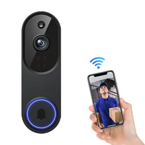 Wireless Video Doorbell Camera, Smart Security Doorbell Camera, 1080P, AI Human Detection , Night Vision, Instant Alert, Two Way Audio, 2.4G WiFi Only, Simple Installation and Rechargeable Battery, Cloud Storage, WiFi Camera