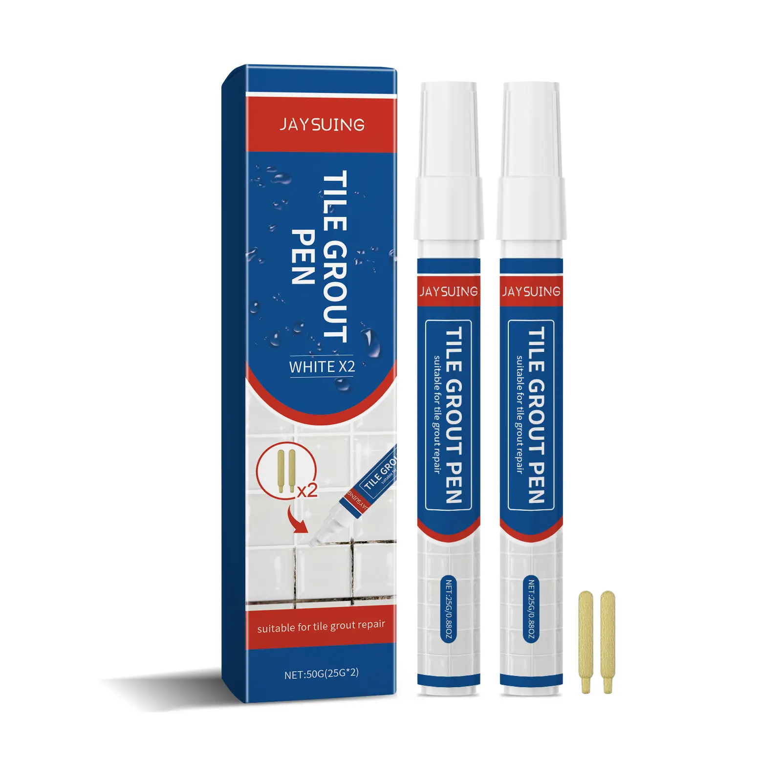 Jaysuing Tile Grout Repair Pen – Waterproof & Mold-Resistant Grout Filler for a Clean and Neat Home