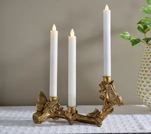 Butterfly and Flower Taper Holder by Valerie