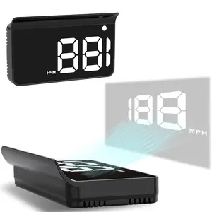 Universal Digital GPS Speedometer Head Up Display Car HUD Large Font Auto Brightness USB Plug and Play MPH Speed Monitor Dashboard Screen Windshield Projector Driving Safety Accessories for Truck Vehicle SUV