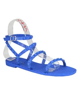 Women's Footwear Studded Jelly Gladiator Sandals – Royal Blue