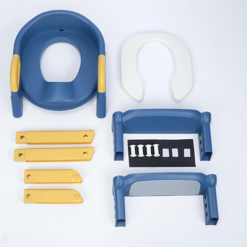 Potty Training Toilet for Toddlers & Babies Safety Step Stool Seat with Learning Ladder Easy Toilet Training for Kids Blue & Yellow Potty Training Toilet for Toddlers & Babies Safety Step Stool Seat with Learning Ladder Easy Toilet Training for Kids Blue & Yellow