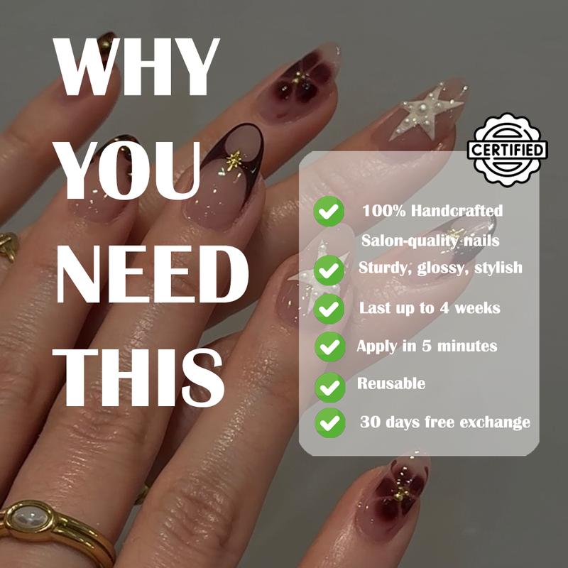 Luxury Silver Pearl Chrome Nails | Almond Shape Nude Base Textured Wavy Chrome French Tip 3D Silver Pearl Bubble Accent - Glue-Free Reusable Durable High-Shine Glam Press Ons