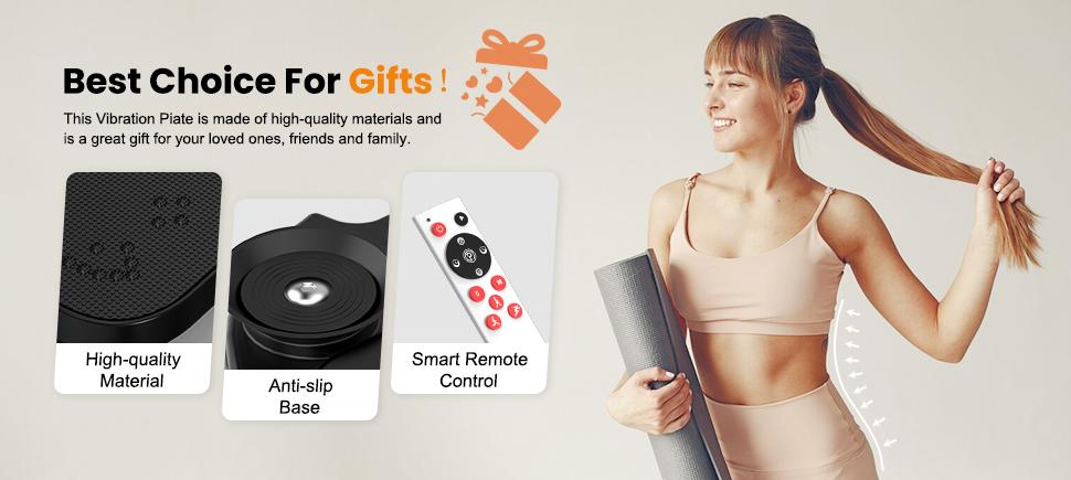 Relife Sports Vibration Plate 440LB Capacity Vibration Platform with Resistance Bands Whole Body Vibrating Training Equipment for Home Gym Exercise Machine