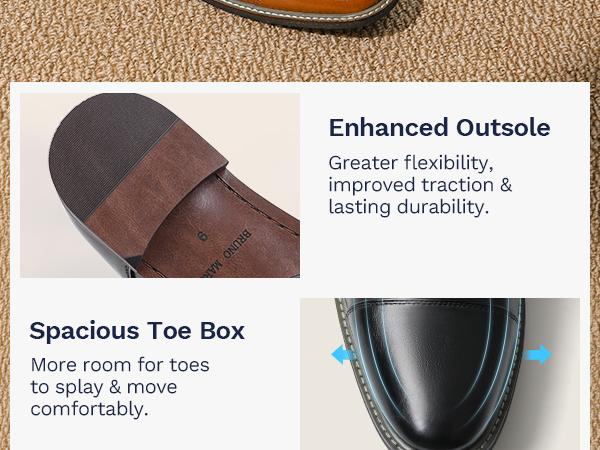 Bruno Marc Men's Prince Classic Modern Formal Oxford Lace Up Dress Shoes