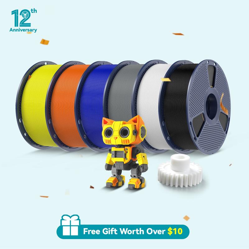 SUNLU PETG Durable & Accurate Filament 1.75mm 1KG No-Clog for Robust 3D Prints Excellent Layer Adhesion Enhanced Toughness High Impact Strength