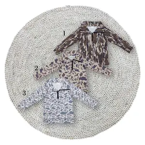 Kids Little Baby Boys Long Sleeve Camouflage Hunting Season Quarter Zip Pullovers Tops