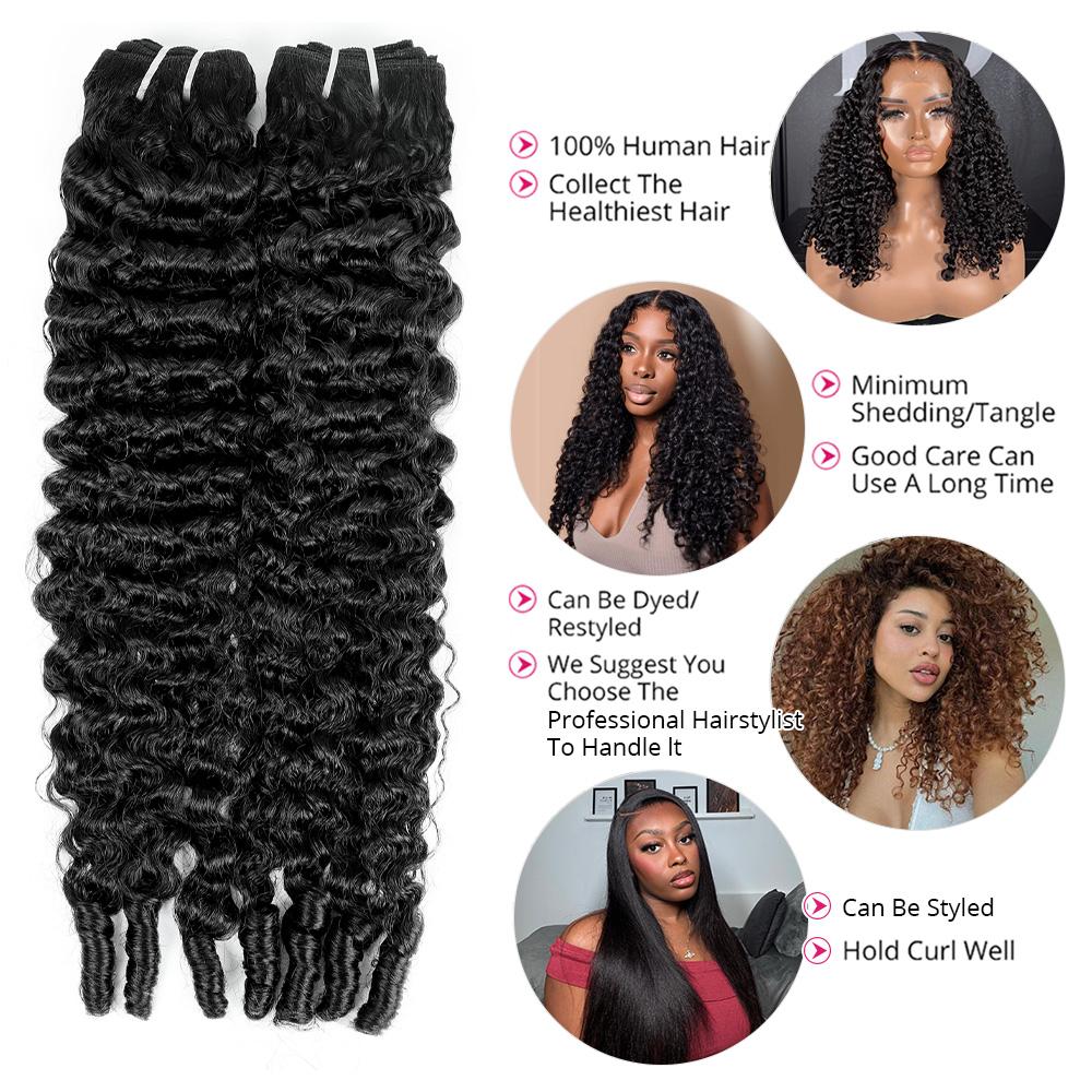Burmese Curly Human Hair Bundles 100% Human Hair Curly Bundles 1 3 4 Bundles 30Inches Tight Curls Quick Wave Hair Extension Sew In