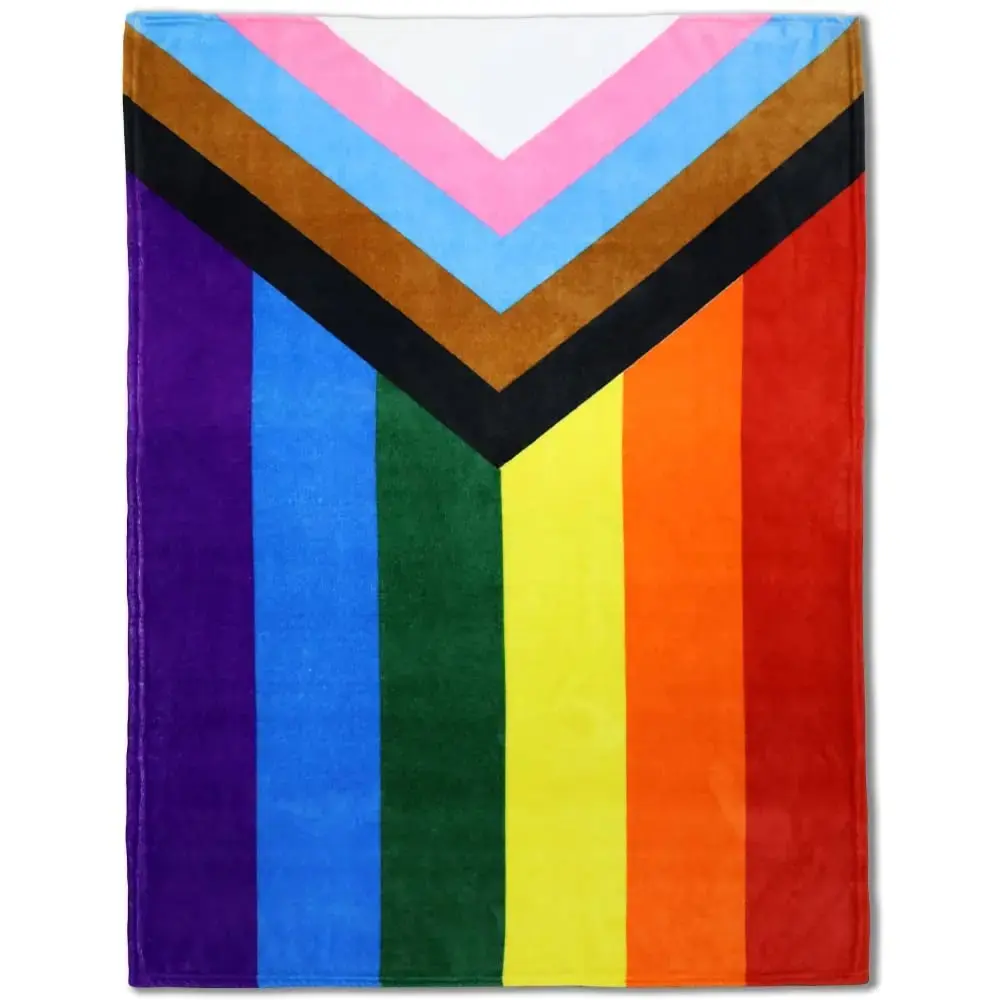 LGBT Blanket Transgender Pride Super Soft Throw Blanket LGBT Bisexual Pansexual Asexual Male Nonbinary Genderfluid Lesbian Gay Straight Queer Ally Flag Throw Blanket for Bedroom, Living Room, Spring , Birthday Holidays, Adults & Decor, Gifts