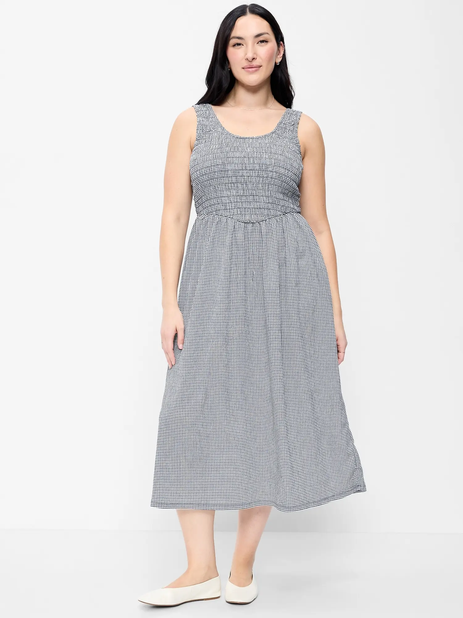 Old Navy Women's Fit & Flare Sleeveless Smocked-Bodice Midi Dress - TikTok Shop Old Navy Women's Fit & Flare Sleeveless Smocked-Bodice Midi Dress - TikTok Shop