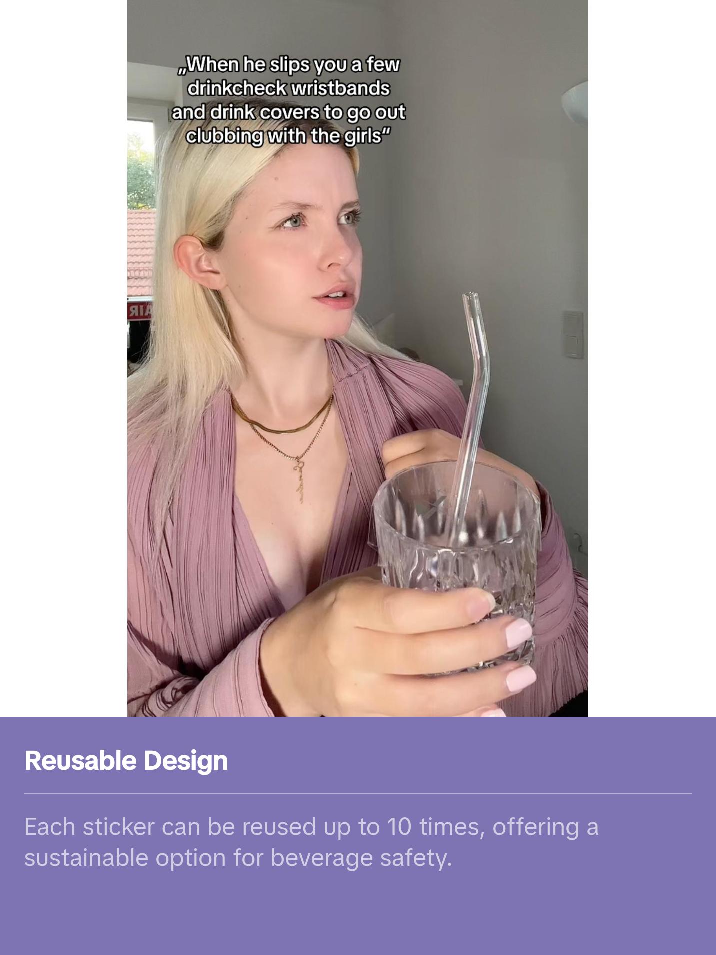 Drink Cover - 10x Pack Sticker