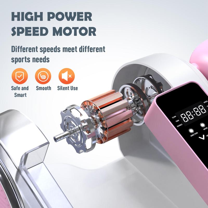 YAGUD Under Desk Elliptical Machine for Adult&Seniors Quiet Portable Electric Seated Pedal Exerciser with Remote Control 12 Adjustable Speeds Fully Assembled