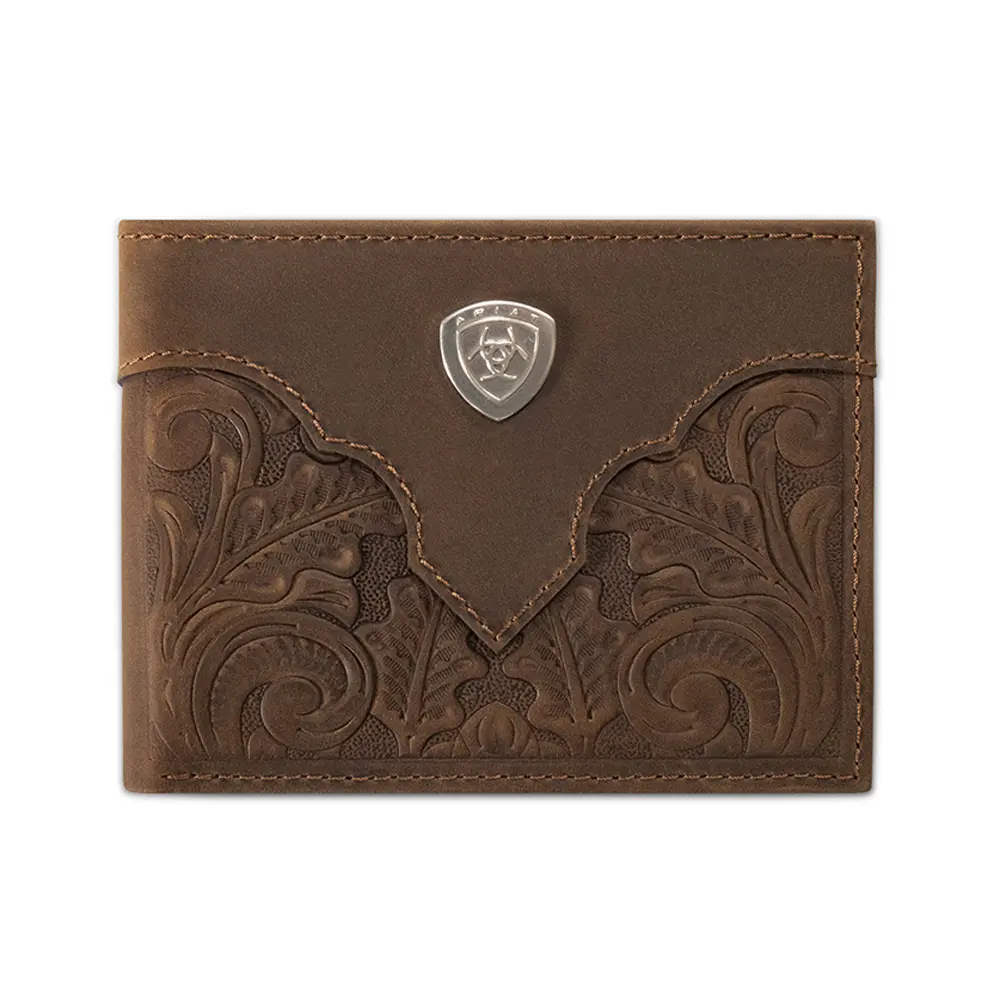 A3569044 Ariat Men's Bifold Tooled Leather Wallet