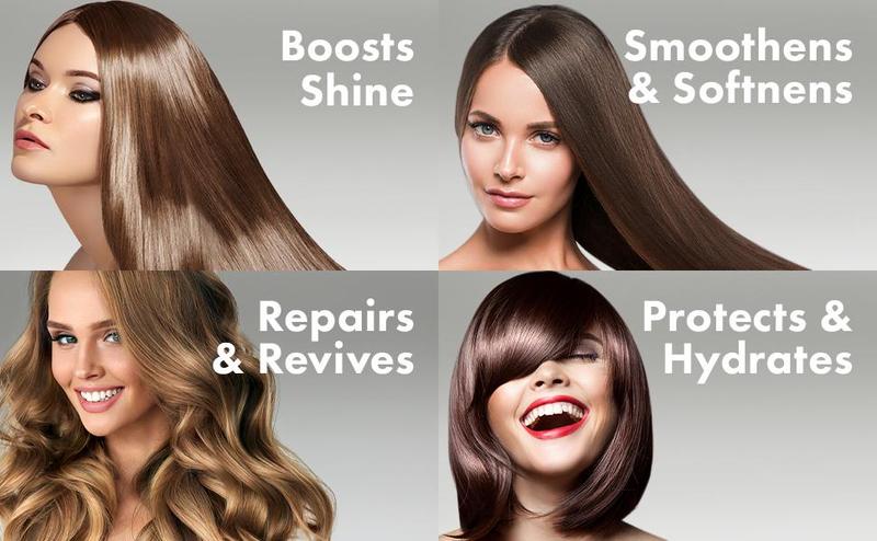 Nubi Marula Anti-Frizz Serum – Smoothing serum for dry hair repair, moisturizing, shine, and hydration with Vitamin E and Aloe Vera.