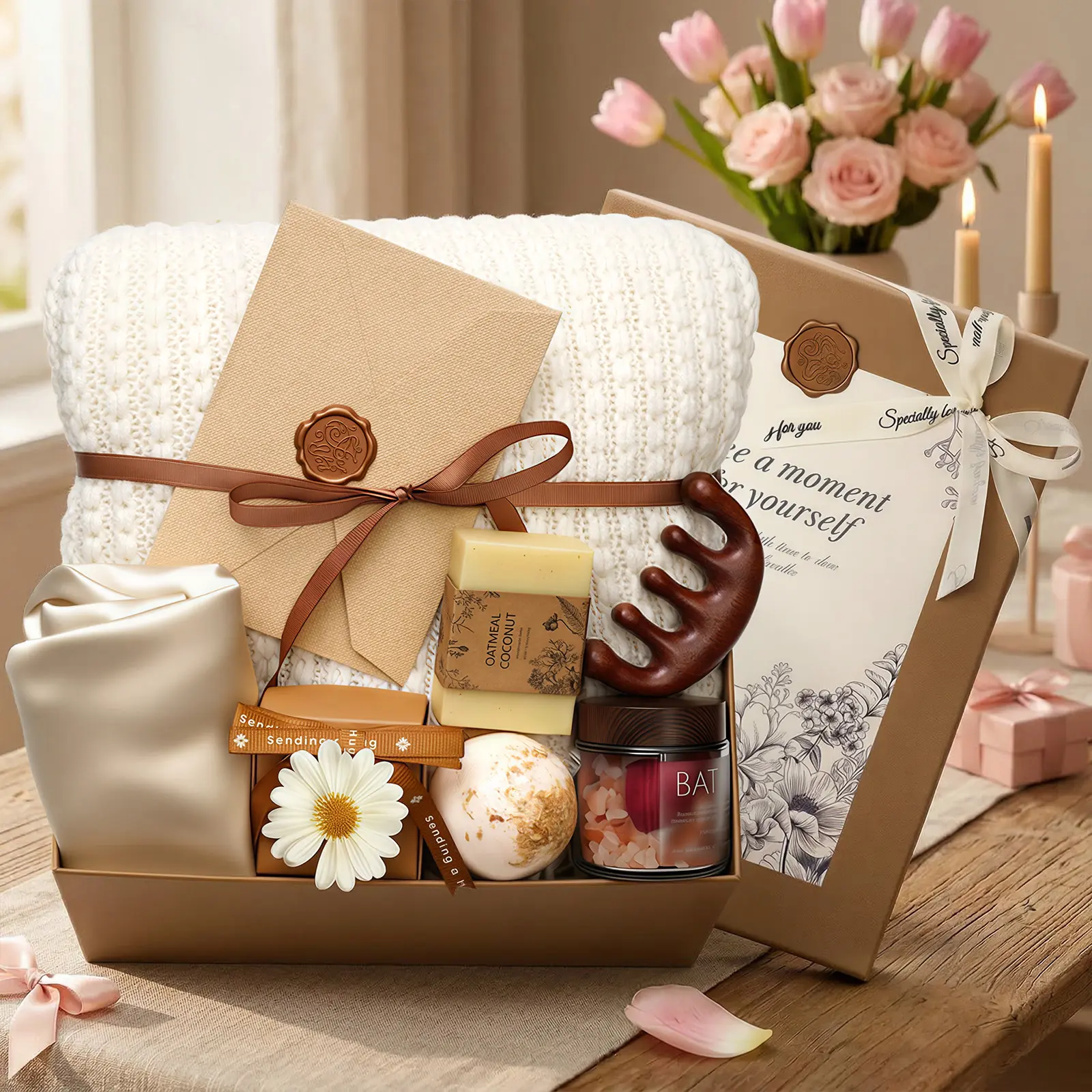Back to School Gift Basket, Relaxing Spa Gifts, Birthday Gifts, Care Package, Unique Anniversary Gifts, For wives, girlfriends, friends, sisters, grandmothers, teachers, nurses, and more