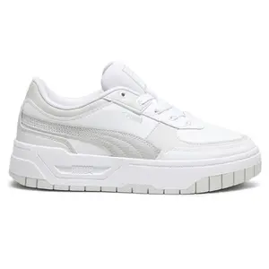 PUMA Womens Cali Dream Leather Lace Up Sneakers Shoes Casual - White