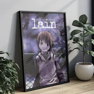 Serial Experiments Lain Poster: Gothic Anime Art Print
