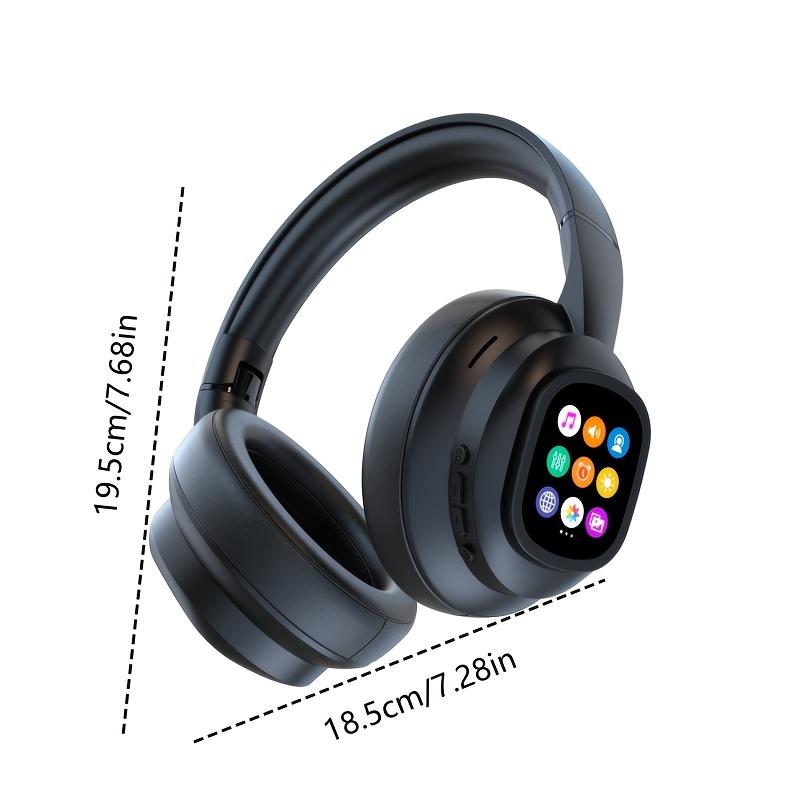 VUB Bluetooth LCD Touchscreen Wireless Headphones with DIY Wallpapers and Multiple Features