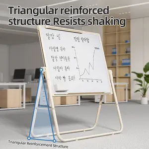 5PCS Whiteboard Easel, Magnetic White Board Dry Erase, Dry Erase Board with Stand for School, Office and Home, Silver Aluminium Frame