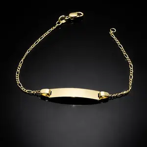 10K Gold Kids ID Bracelet 5.5" - Birthay Childrens Jewelry