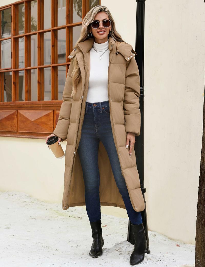 UMIPUBO Women's Long Maxi Down Coat Winter Puffer Jacket Warm Padded Outerwear Faux Fur Removable Hood Parka Full-Zip UMIPUBO Women's Long Maxi Down Coat Winter Puffer Jacket Warm Padded Outerwear Faux Fur Removable Hood Parka Full-Zip