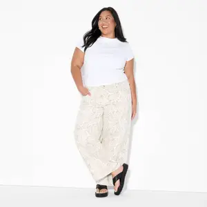 Women's Low-Rise Baggy Jeans - Wild Fable White Snakeskin 10