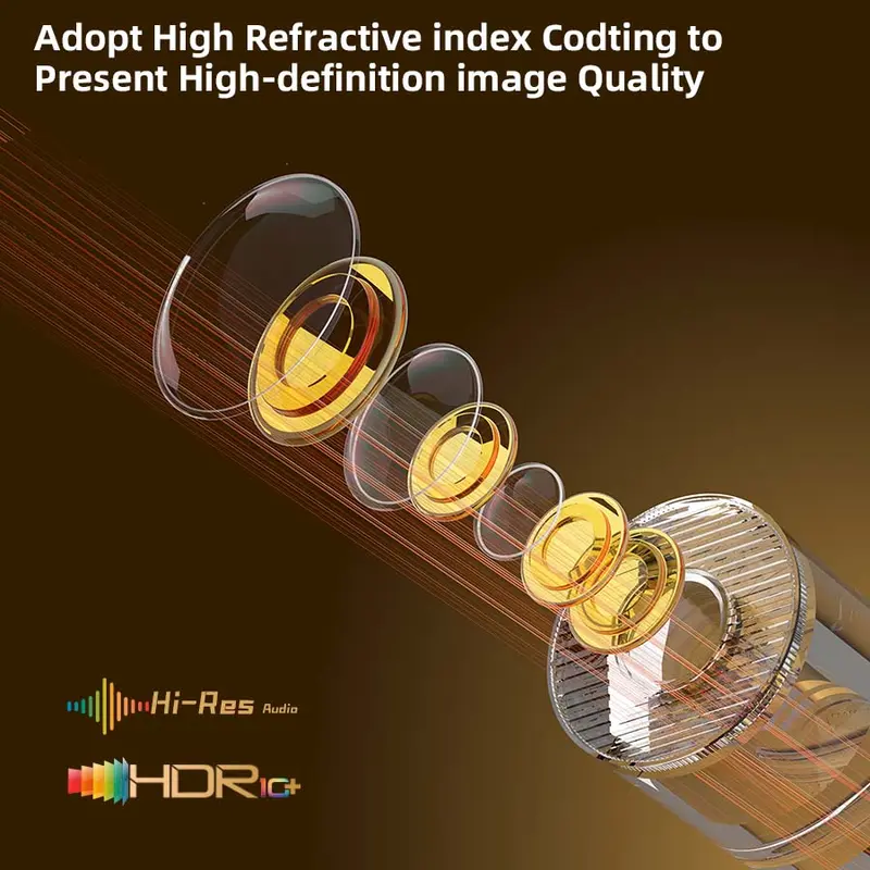 Product Introduction of XBJ Diamond Projector 24/5G WiFi 360 Degree HD LED Multifunctional Projector with Built-in Speaker for Home Cinema Outdoor Use and 4K Decoding Ideal Holiday Gift 16