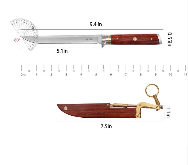 Household fruit knife, wooden handle style, stainless steel knife