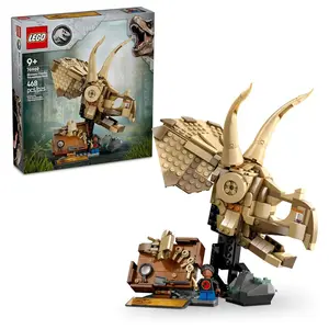 LEGO Jurassic World Dinosaur Fossils Triceratops Skull Building Toy (76969)